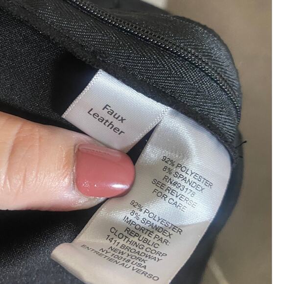 TRUTH by Republic NWT Faux Suede Leather Pant with Ankle Zip Sz S - Picture 9 of 11